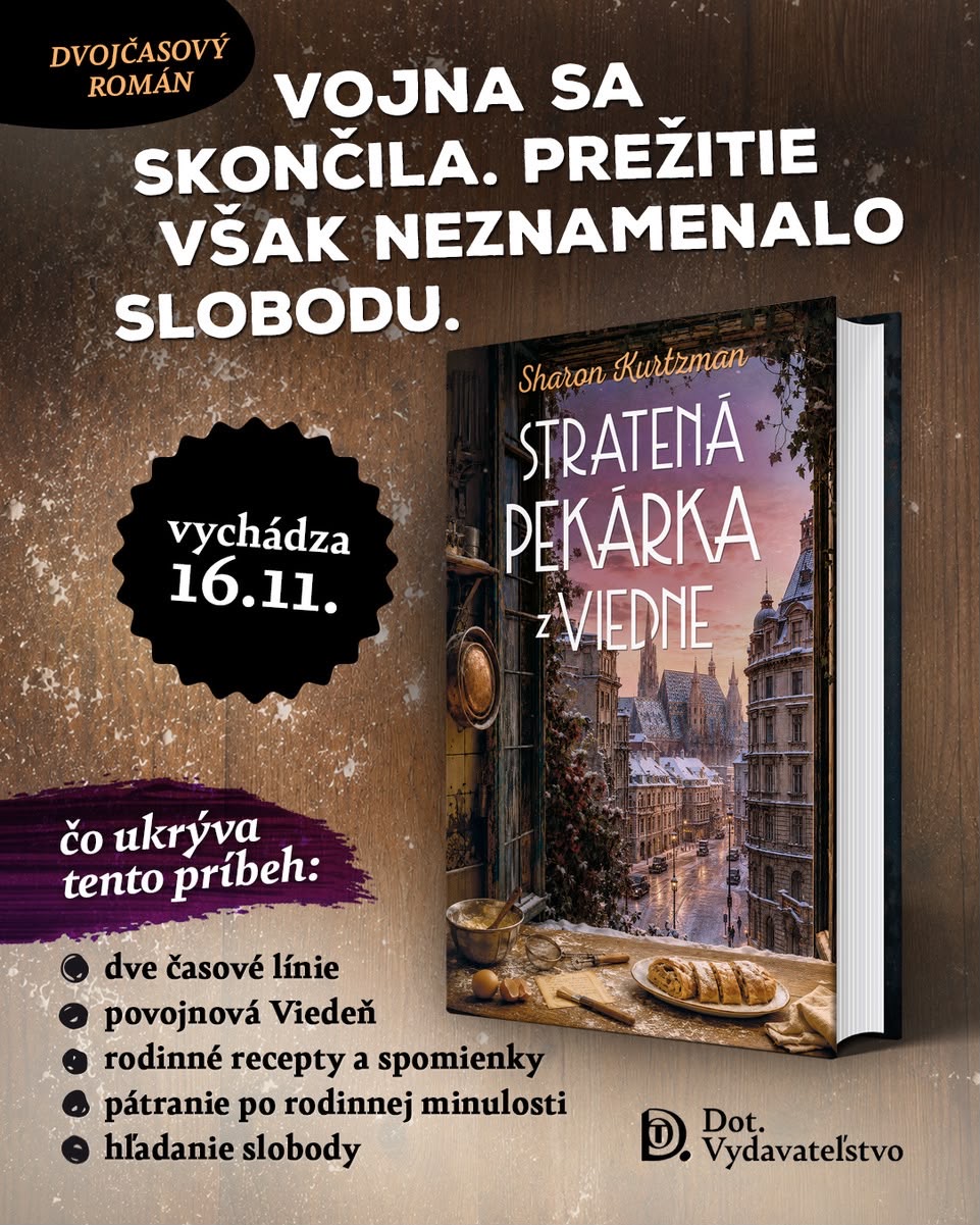 Stratená pekárka z Viedne od Sharon Kurtzman – jesenná novinka Vydavateľstva DOT